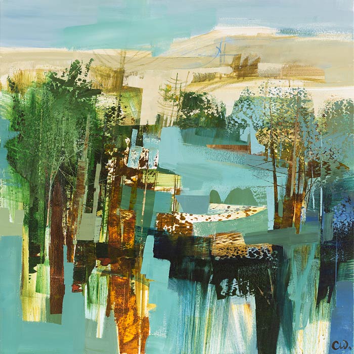 Abstract landscape - acrylic on canvas