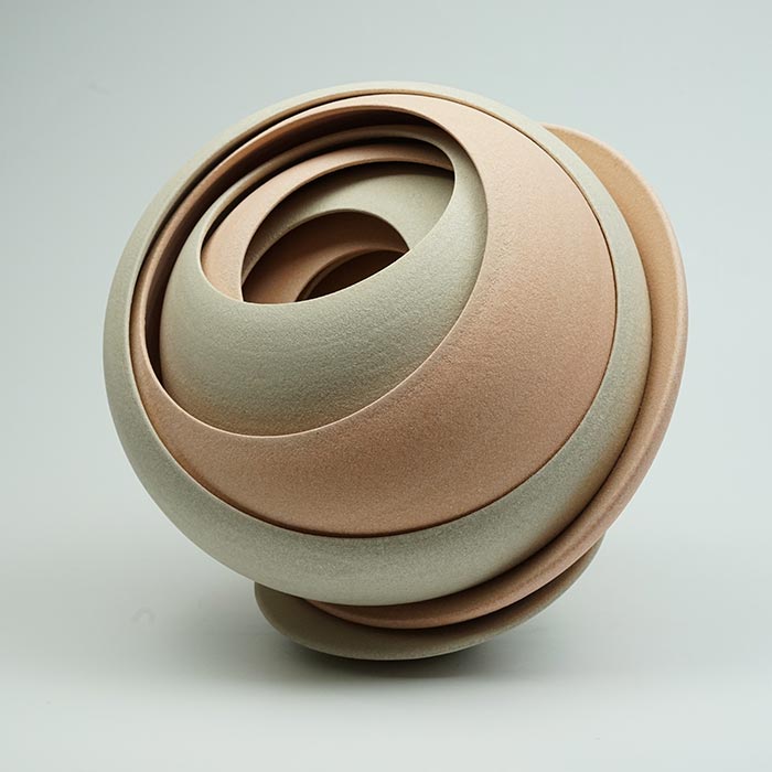 Complex twist sculpture by Matthew Chamber from IOW Binnel Studios